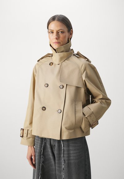 STUDIO ID ISLA SHORT TRENCH COAT - Viegla jaka - camel