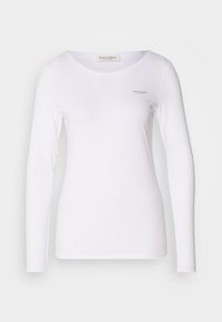 LONG SLEEVE ROUND NECK SOLID - Majica z dolgimi rokavi - white