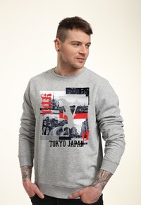 Henry Tiger NEXT STOP JAPAN - Sudadera - heather grey