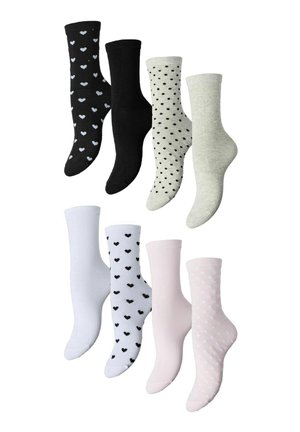 Pieces SOCKEN PCGASMIN MIX 8-PACK - Chaussettes - black