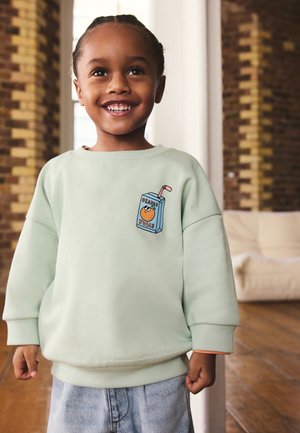 Next, REGULAR FIT - CREW NECK  - Sweatshirt - sage green breakfast print