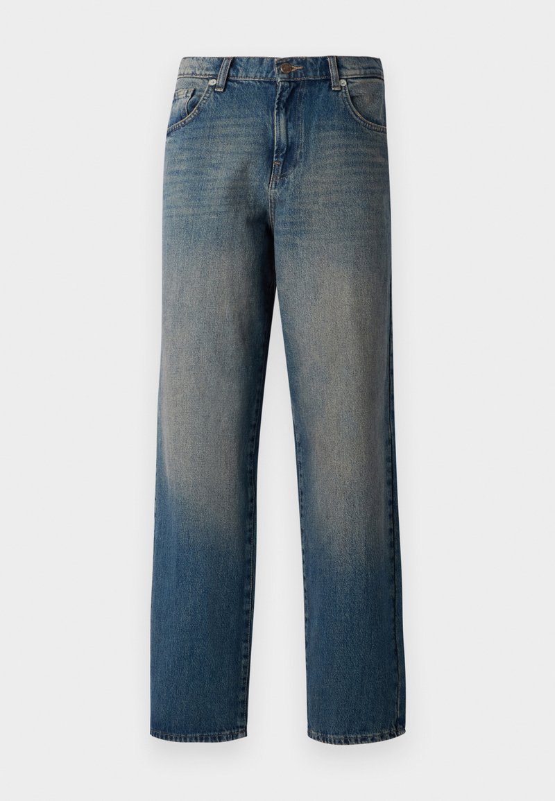 Only Relaxed fit jeans donkerblauw denim