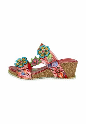 Sandalias planas - rouge