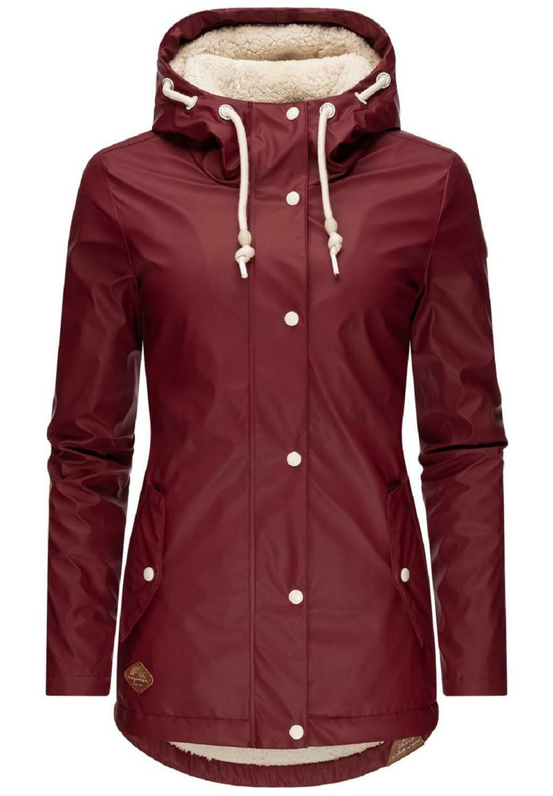 Ragwear MARGE - Žieminis paltas - wine red