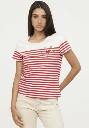 Lee Cooper ANIK - T-shirt imprimé - cherry