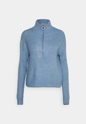 NMNEWALICE HIGH NECK - Strikkegenser - ashley blue