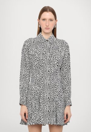 MINI PLEAT - Skjortekjole - black/white