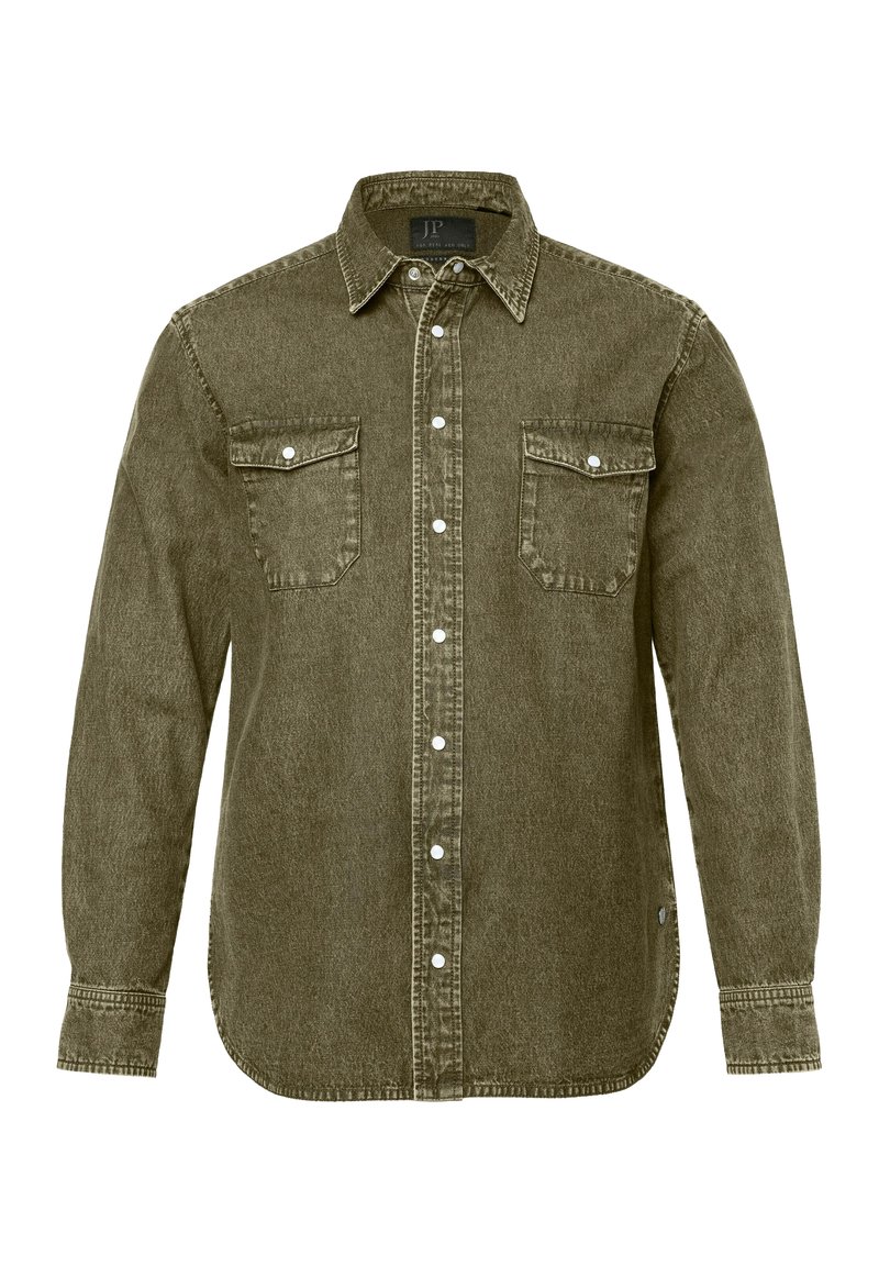 JP1880 LONG SLEEVE KENT COLLAR MODERN FIT Shirt olive green