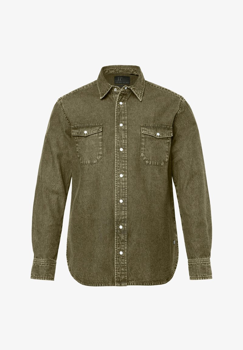 JP1880 LONG SLEEVE KENT COLLAR MODERN FIT Shirt olive green