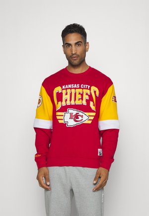 Mitchell & Ness NFL ALL OVER CREW 3.0 KANSAS CITY CHIEFS - Article de supporter d'équipe de club - red