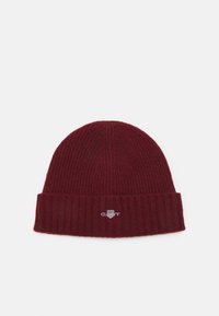 GANT - SHIELD BEANIE UNISEX - Muts - plumped red Miniatuurafbeelding 1