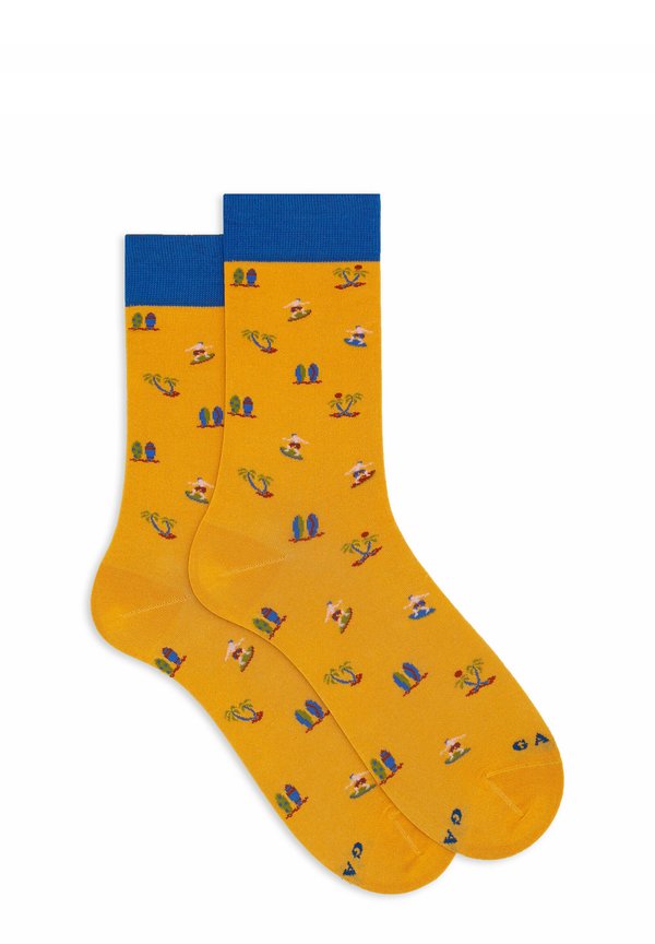 SHORT WITH SURFING MOTIF - Socken - giallo