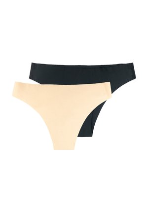 2-PACK INVISIBLE - Slip - beige/noir