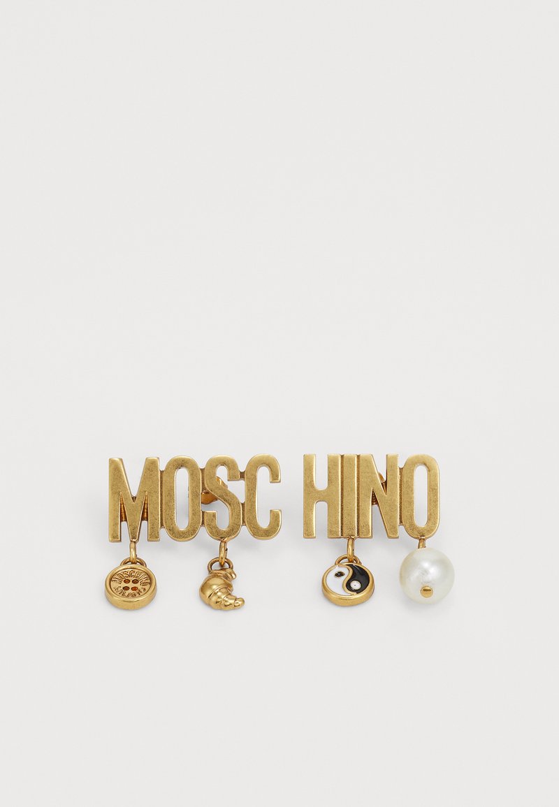 MOSCHINO DANGLING - Earrings - gold-coloured