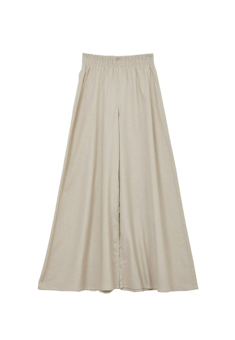 Calliope PANTALONE IN LINO - Gonna lunga - blu