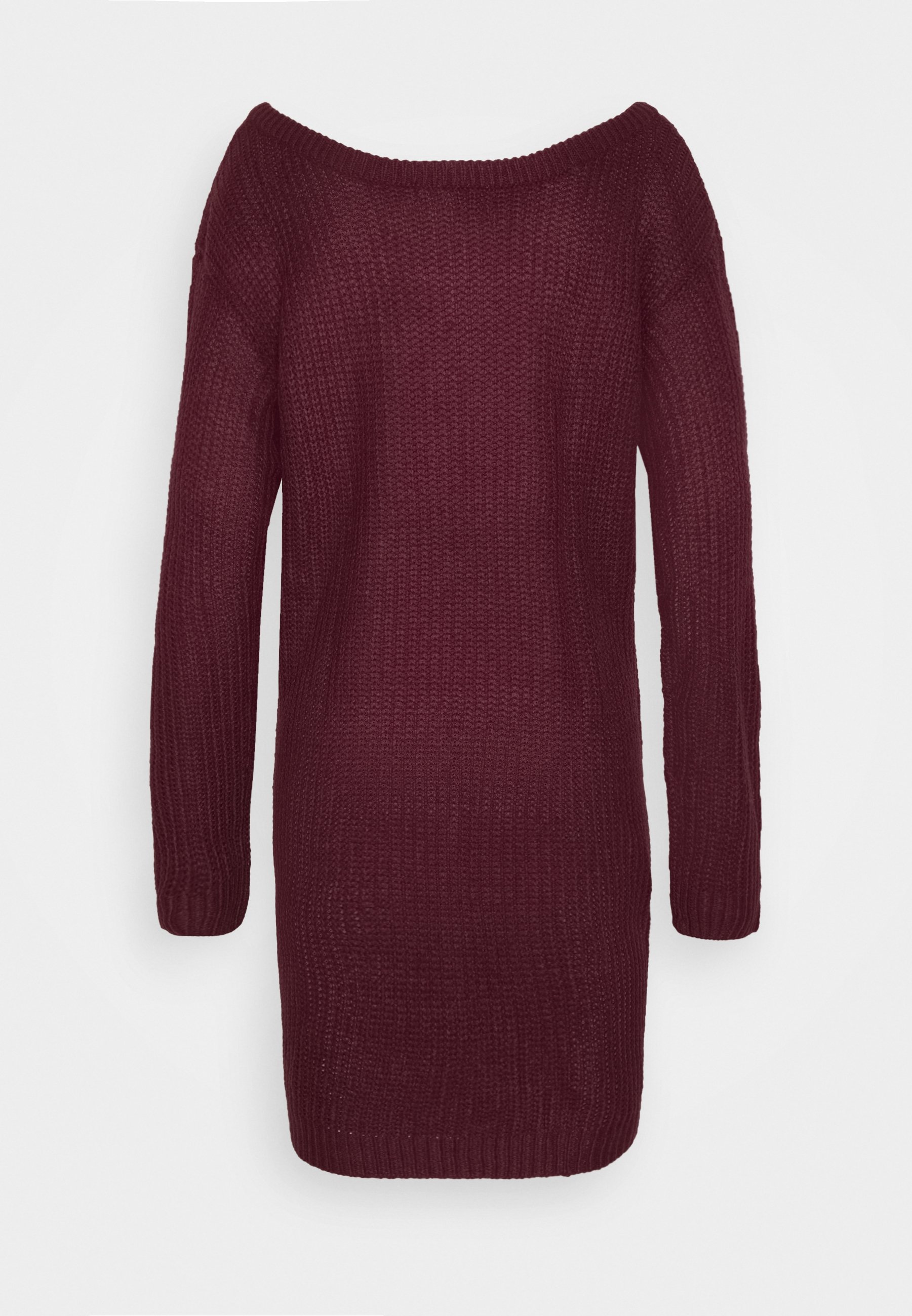 Burgundy knitted dress