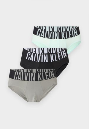 Calvin Klein Underwear INTENSE POWER 3 PACK  - Σλιπ - black/glacier mist/moon mist