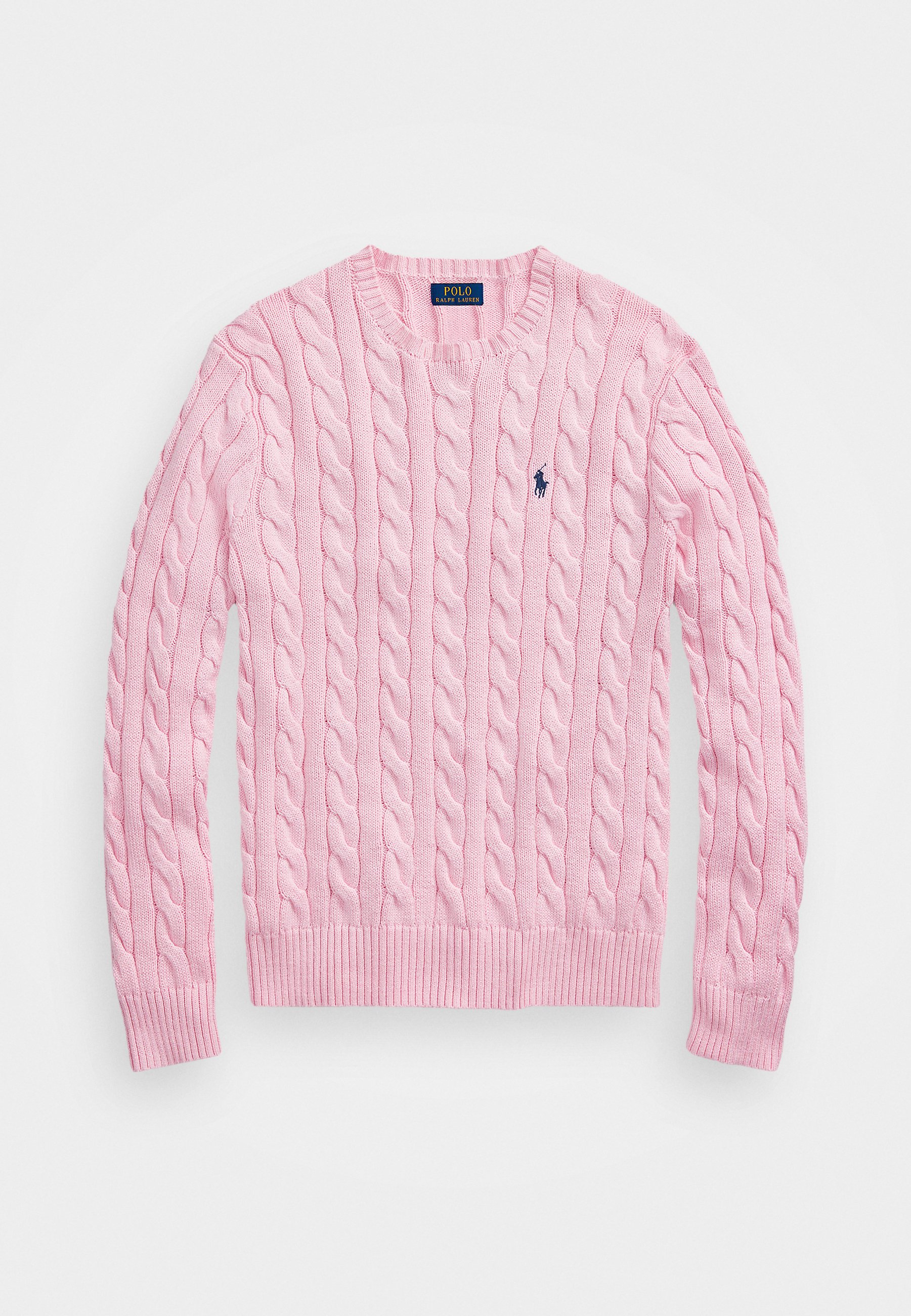 Polo Ralph Lauren CABLE KNIT COTTON JUMPER - Jumper - carmel