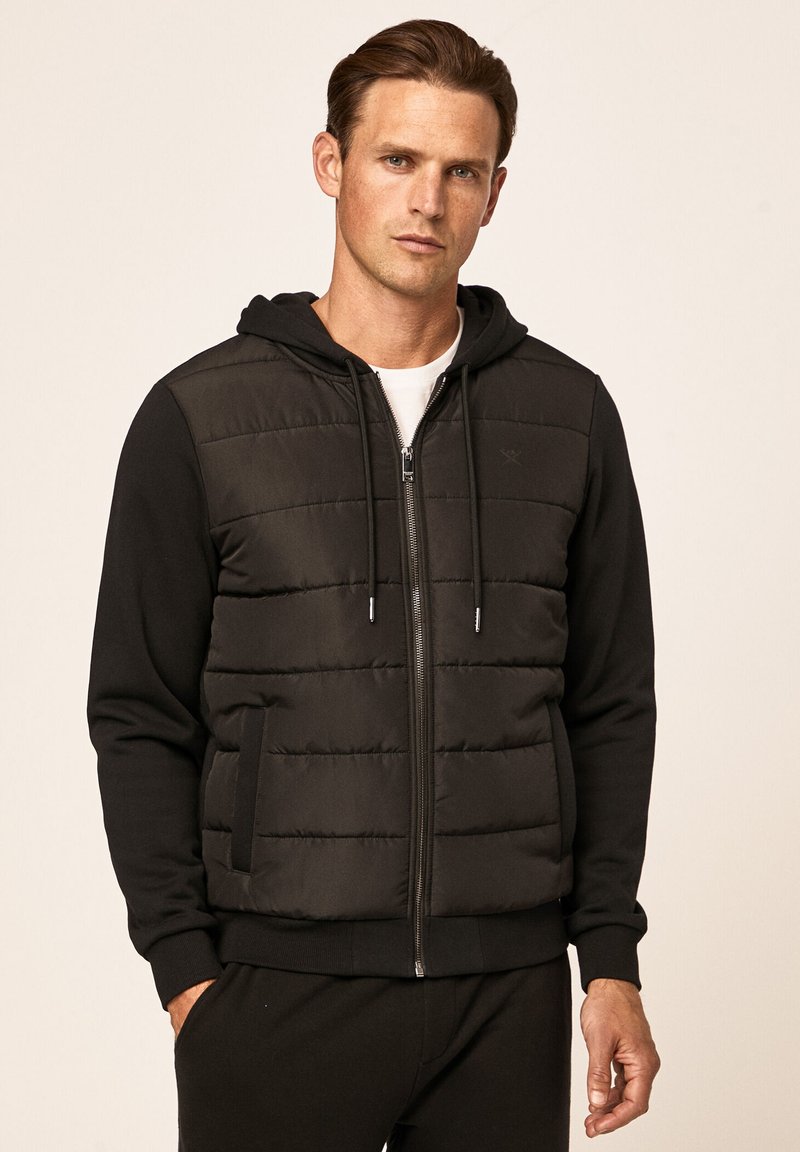 Hackett London QUILT FRONT Summer jacket black Zalando.co.uk