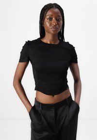 Pinko MARTELLO MAGLIA - Marškinėliai su spaudiniu - nero limousine