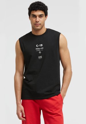 Camp David, CAMP DAVID TANKTOP MIT LABEL PRINTS - Top - black
