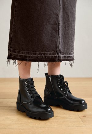 MARIA 12 - Platåstøvletter - black/silver