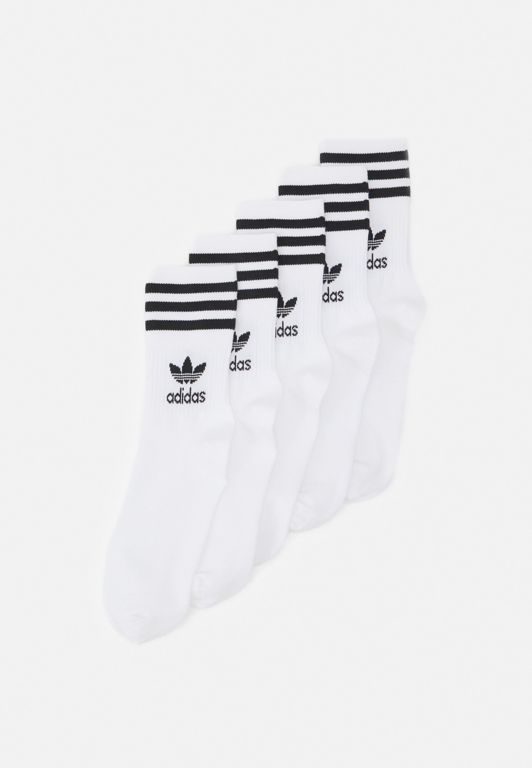 ulovlig Destruktiv Sporvogn adidas Originals MID CUT 5 PACK - Strømper - white/hvid - Zalando.dk