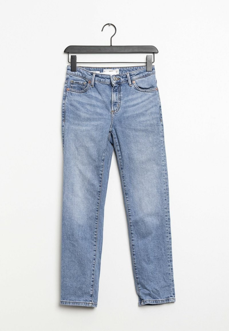Mango Džíny Straight Fit - blue