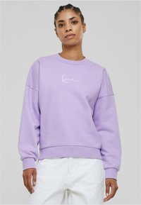 Karl Kani SMALL SIGNATURE ESSENTIAL CREW - Mikina - lilac