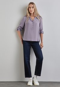 Street One BASIC IN UNIFARBE - Blouse - lila