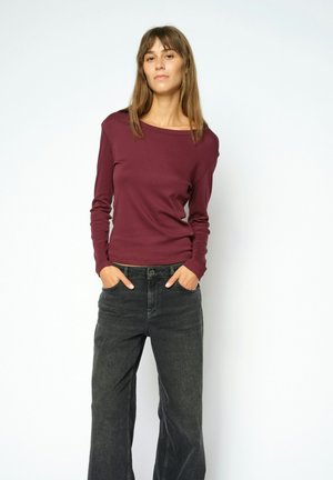 Mos Mosh, MOS MOSH LANGARMSHIRT - Longsleeve - aubergine