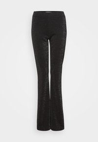 ONLPAIGE ALYA FLARED  - Nadrágok - black/silver