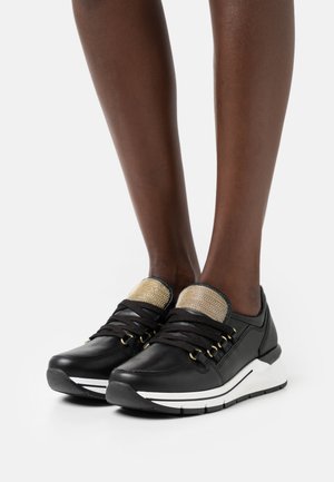 Sneakers laag - schwarz/gold