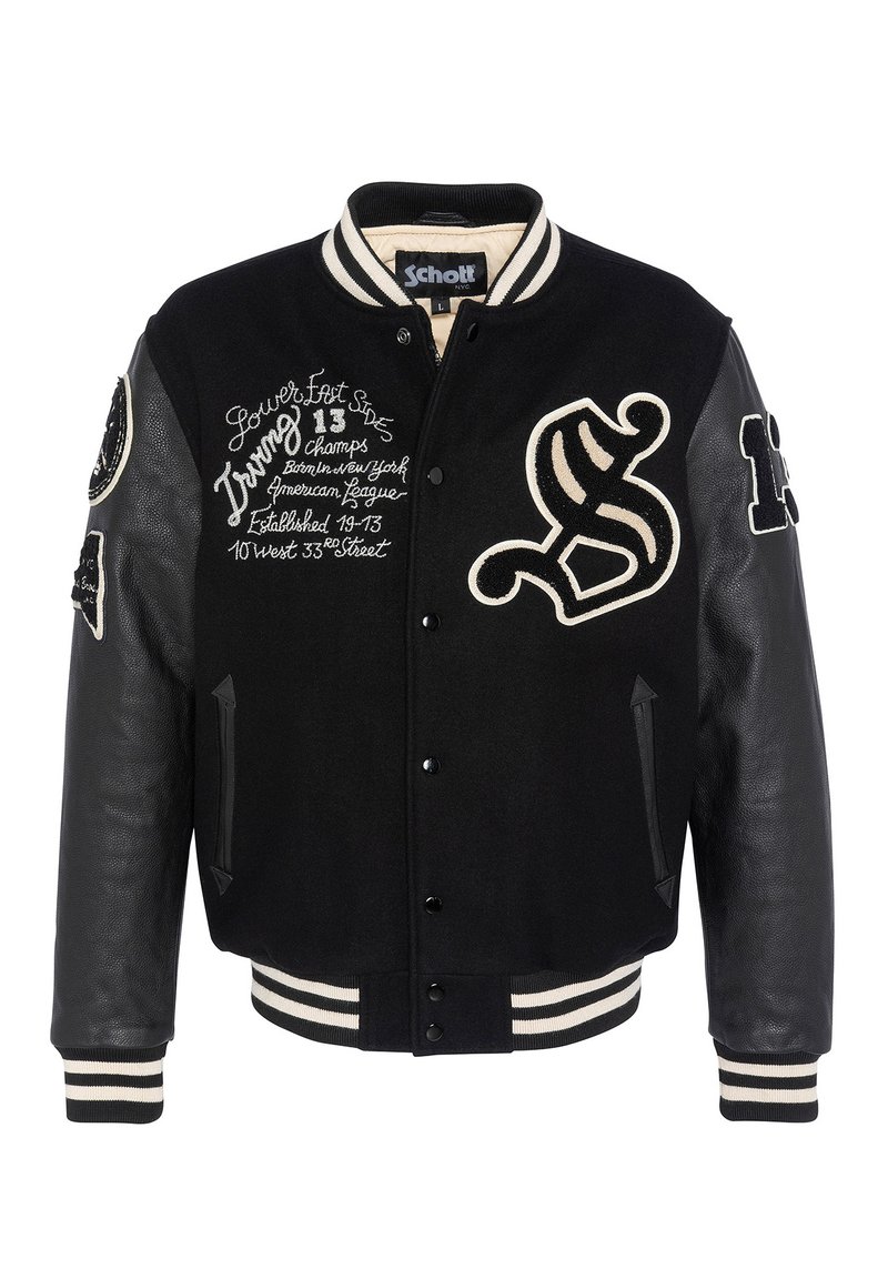 Schott Bomberjacks zwart