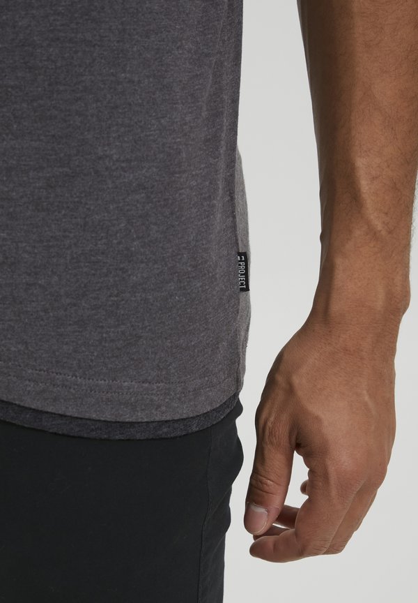 PRVENANZIO - Basic T-shirt - pewter mix3