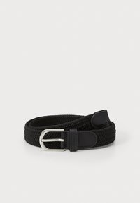 Giselle Black Braided Elastic Belt