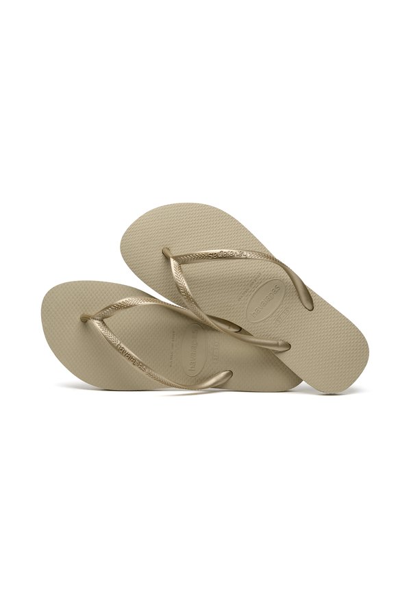 SLIM - T-bar sandals - beige2
