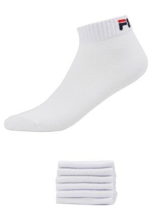 QUARTER SOCKS UNISEX 6 PACK - Socks - white