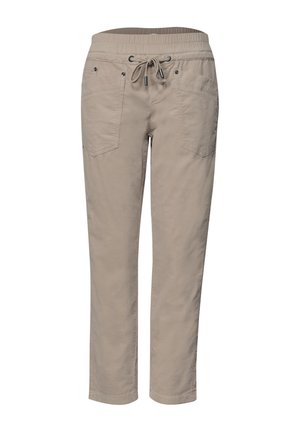 Street One, SLIM LEG CORDHOSE IM LOOSE FIT - Pantalon classique - fading sand