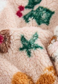 Next HALF POPPER  - Fleece jumper - beige christmas