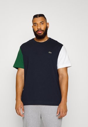 UNISEX - Jednoduché tričko - marine/vert-farine