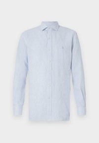 CUSTOM FIT STRIPED LINEN SHIRT - Button down-skjorte - cabana blue/white