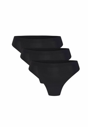SEAMLESS PERIOD PANTY 3 PACK LIGHT FLOW - Culottes menstruelles - black