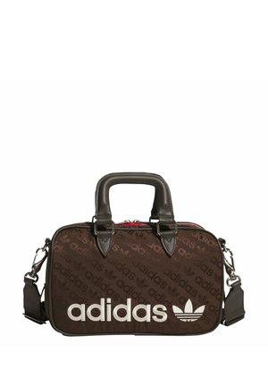 ROUND UNISEX - Sports bag - dark brown better scarlet
