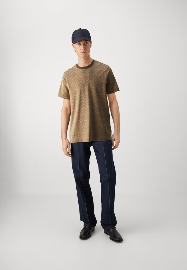 NEW ESSENTIAL - Print T-shirt - tan3