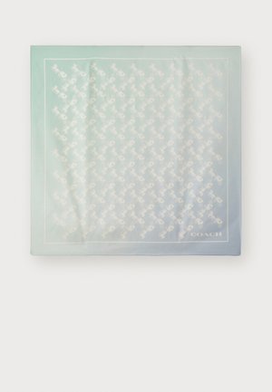 HORSE AND CARRIAGE PRINTED SQUARE - Foulard - teal multi-coloured