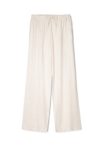 WITH AN ELASTICATED WAISTBAND - Housut - sand