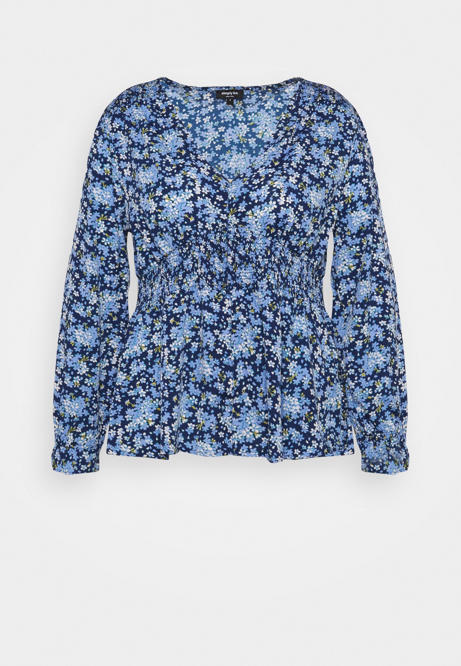 shirred pullover blouse