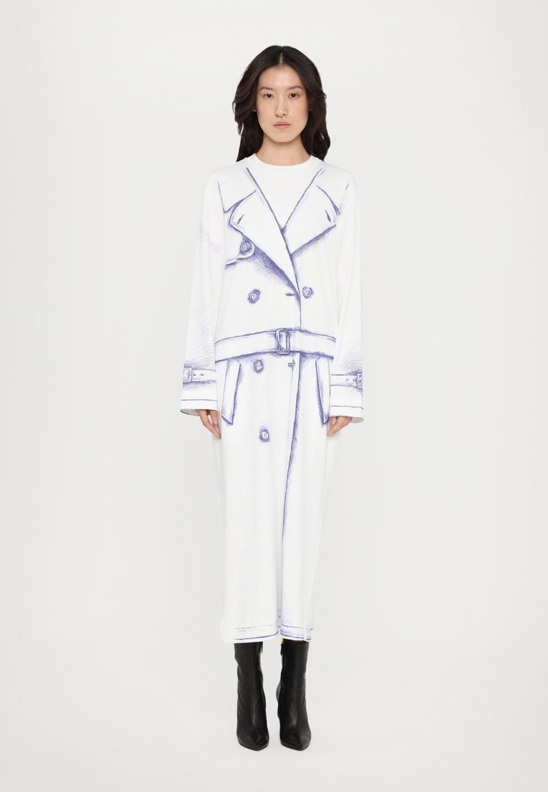 MOSCHINO OLIVIA - Jerseyklänning - fantasia bianco