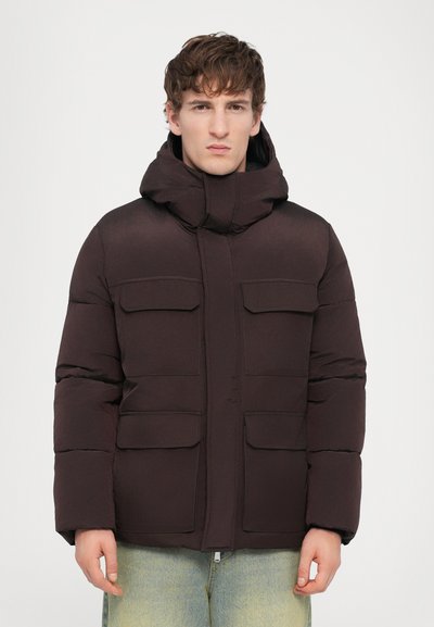 Dondup PUFFIER JACKET - Giacca invernale - burgundy